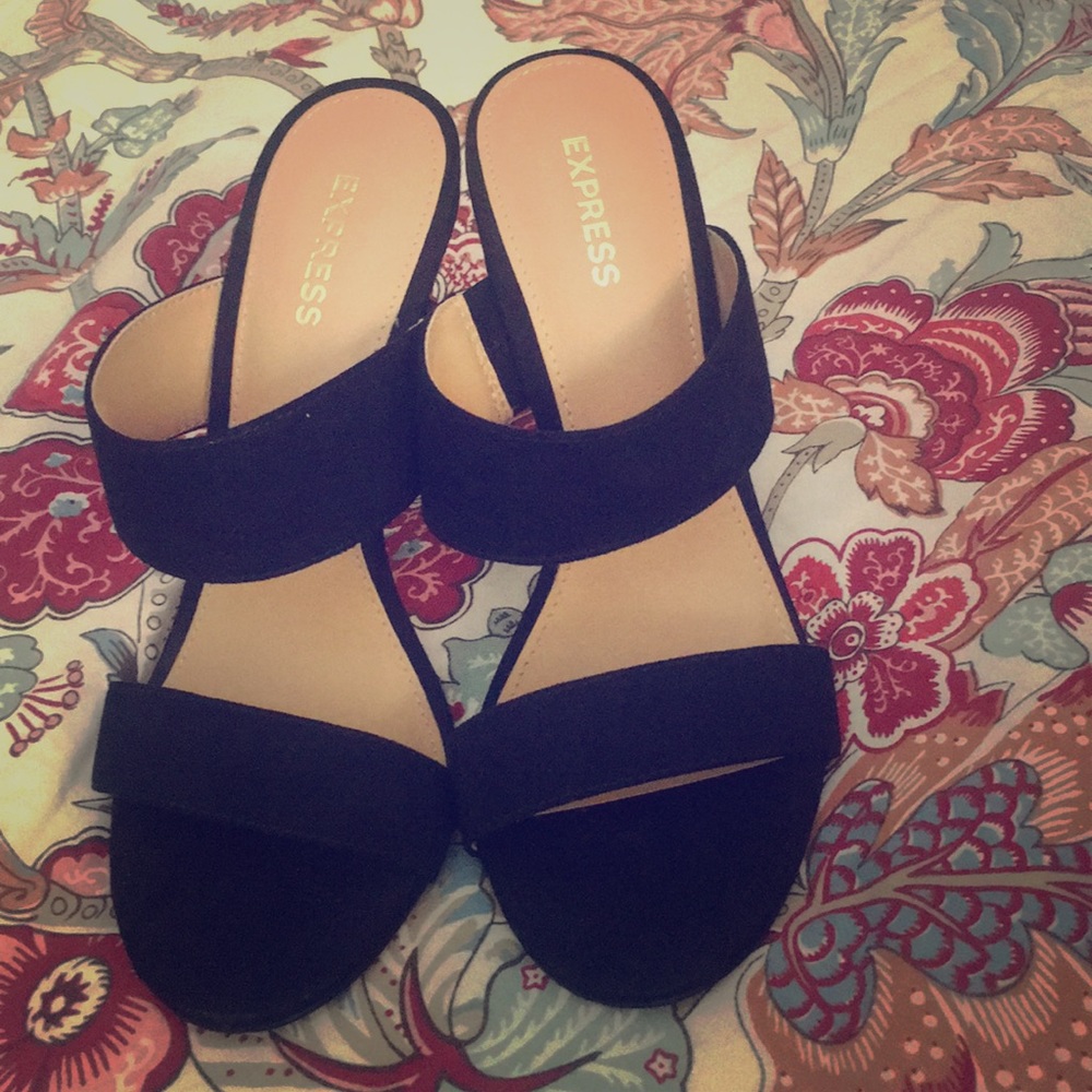 Black express high heels